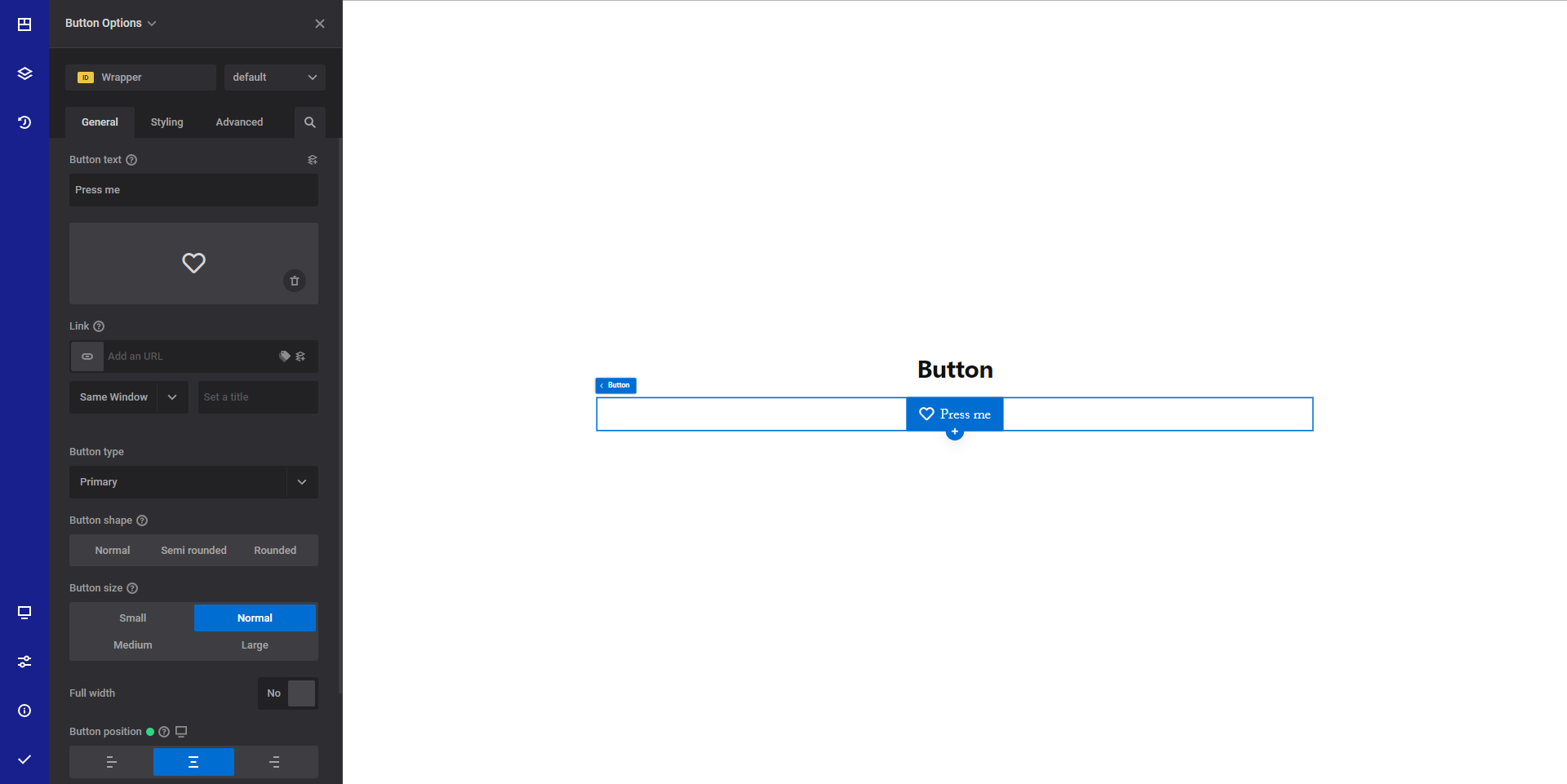 Button element