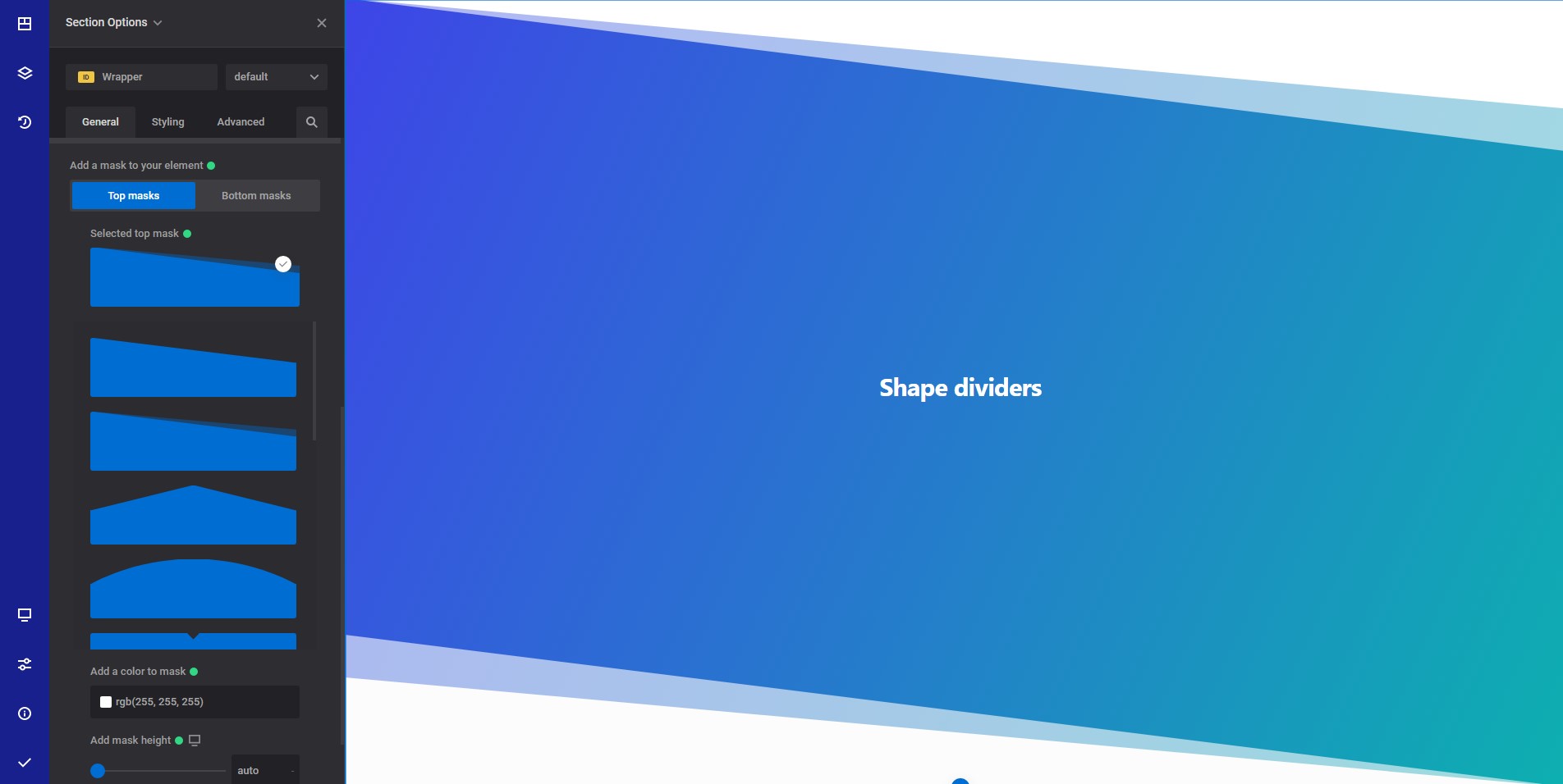 Shape dividers